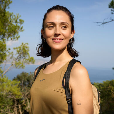 Camiseta tirantes mujer R-City verde