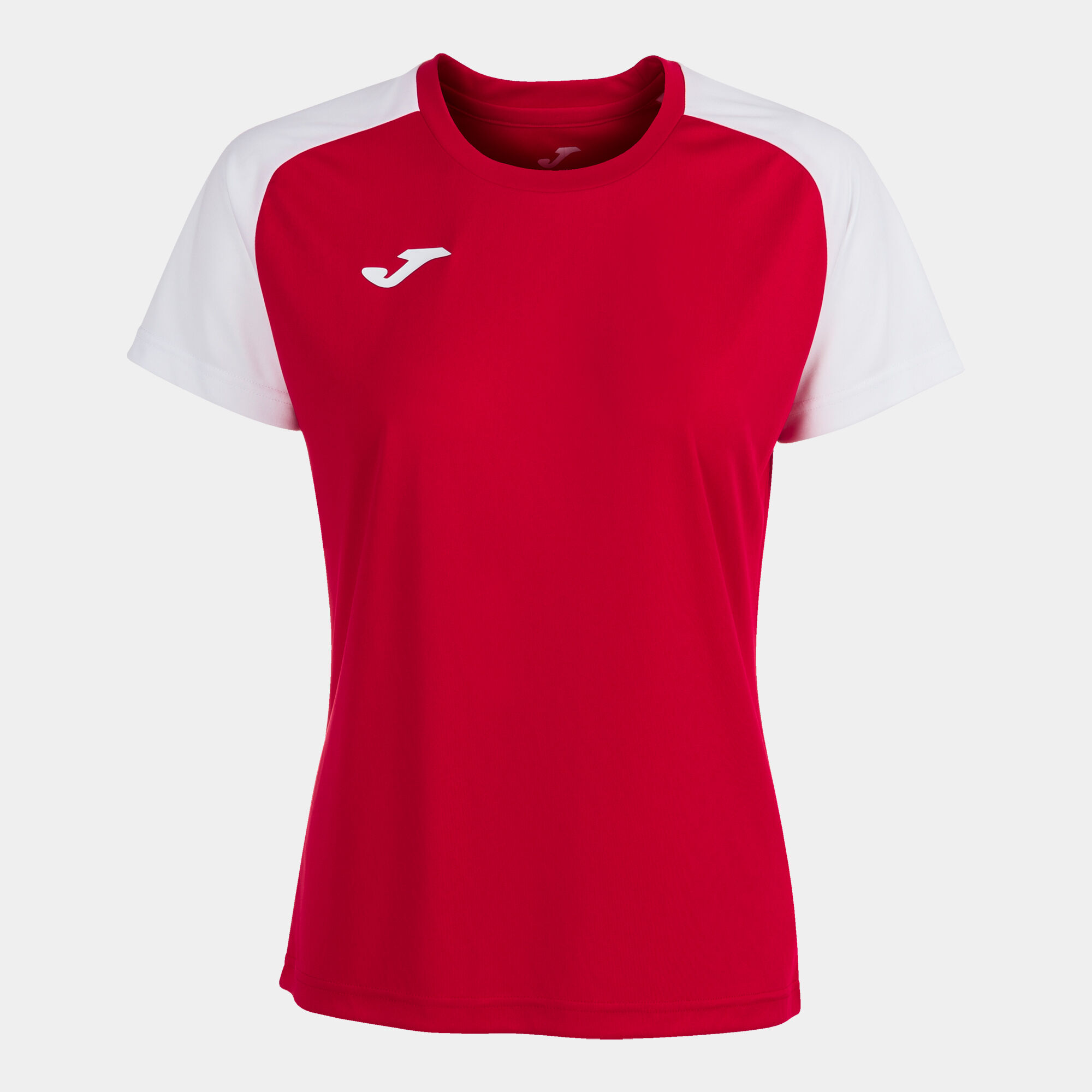 Koszulka z krótkim rękawem kobiety Academy IV czerwony bialy