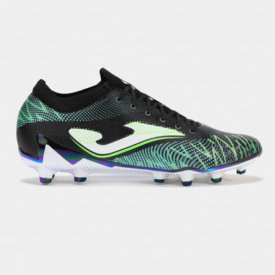 Botas fútbol Striker Top 25 césped artificial AG negro verde