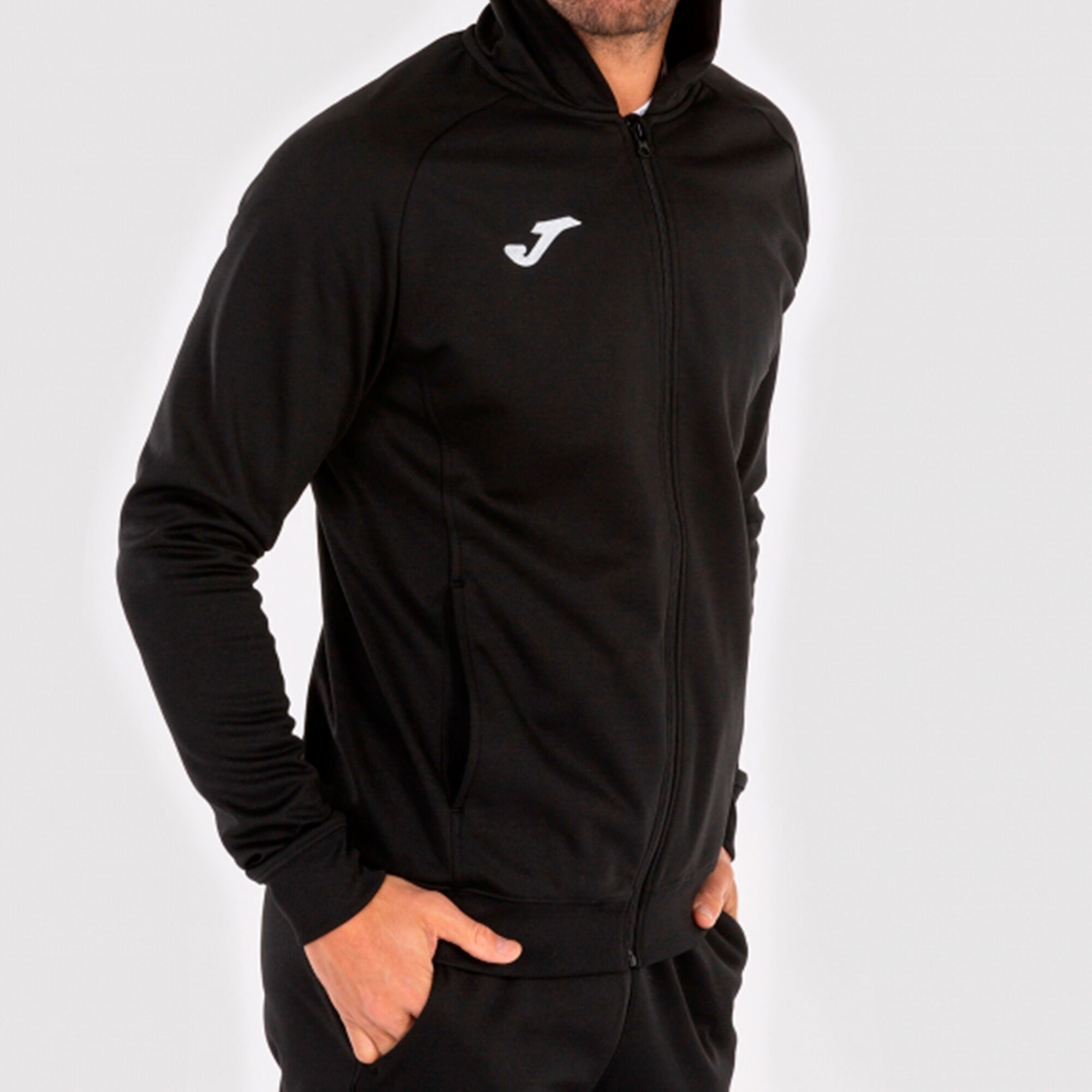 Hooded jacket man Menfis black | JOMA®