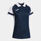Polo shirt short-sleeve woman Lider navy blue white