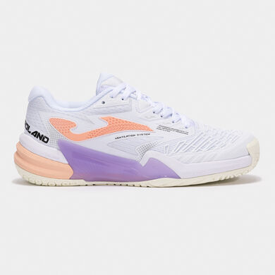 Scarpe Roland Lady 25 superficie dura donna bianco