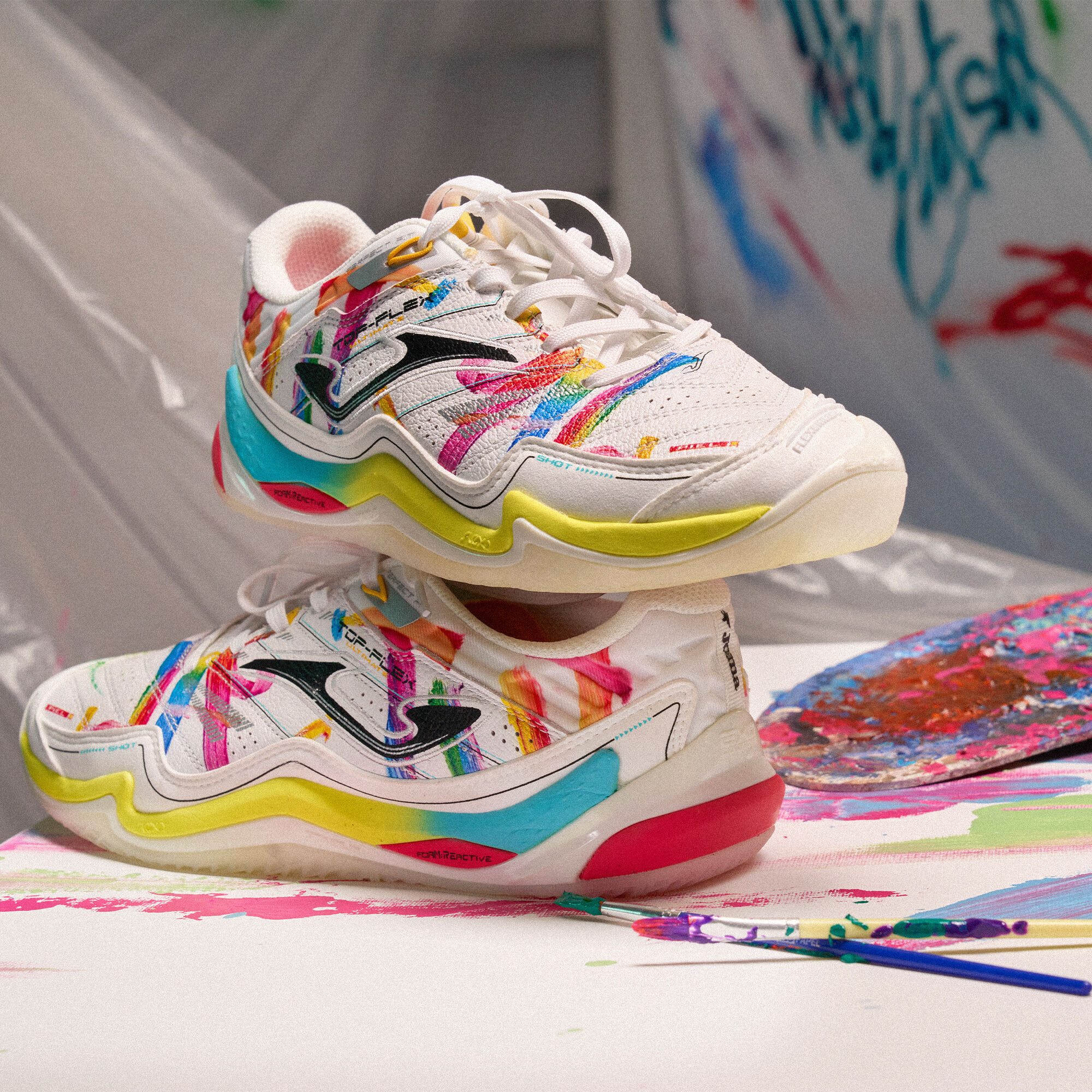 Futsal shoes Top Flex Ultimate 26 Graffiti indoor multi color | JOMA®