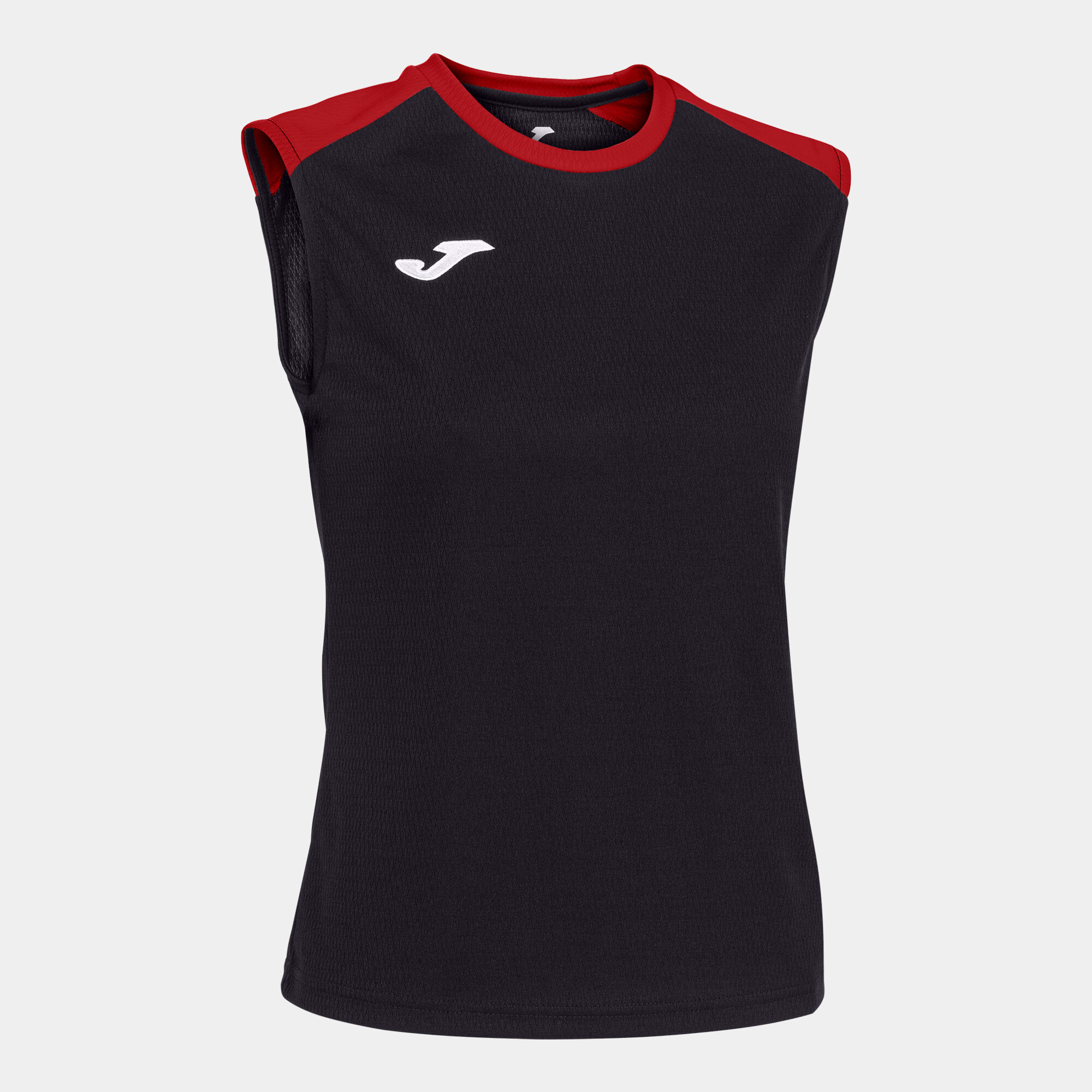 Camiseta tirantes mujer Eco Championship negro rojo