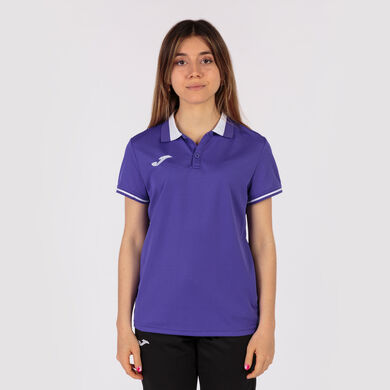 Polo m/c donna Championship VI viola bianco