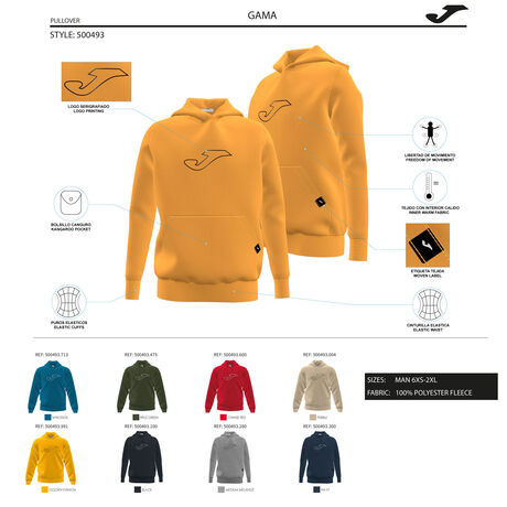 SUDADERA CON CAPUCHA GAMMA