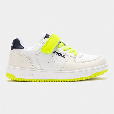 Zapatillas casual Pipe Jr 25 junior blanco amarillo