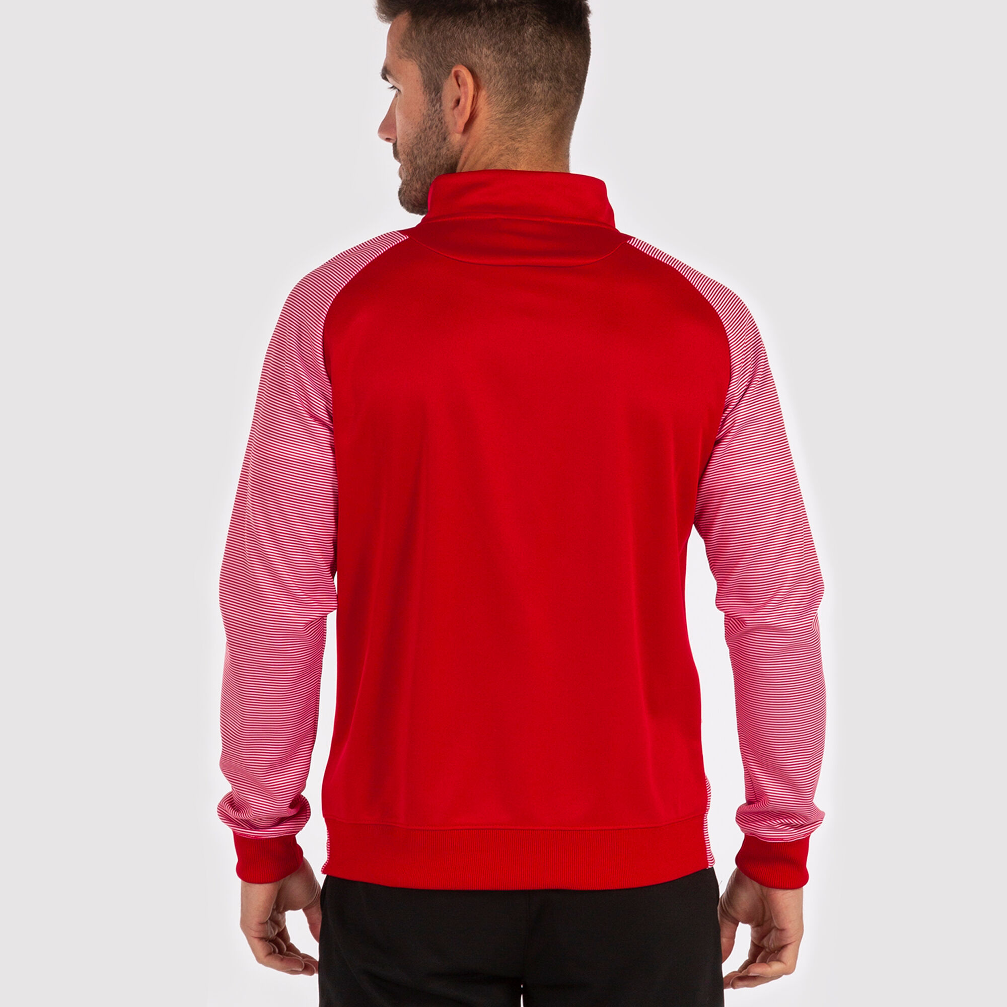 Bluza rozpinana mężczyźni Essential II czerwony bialy