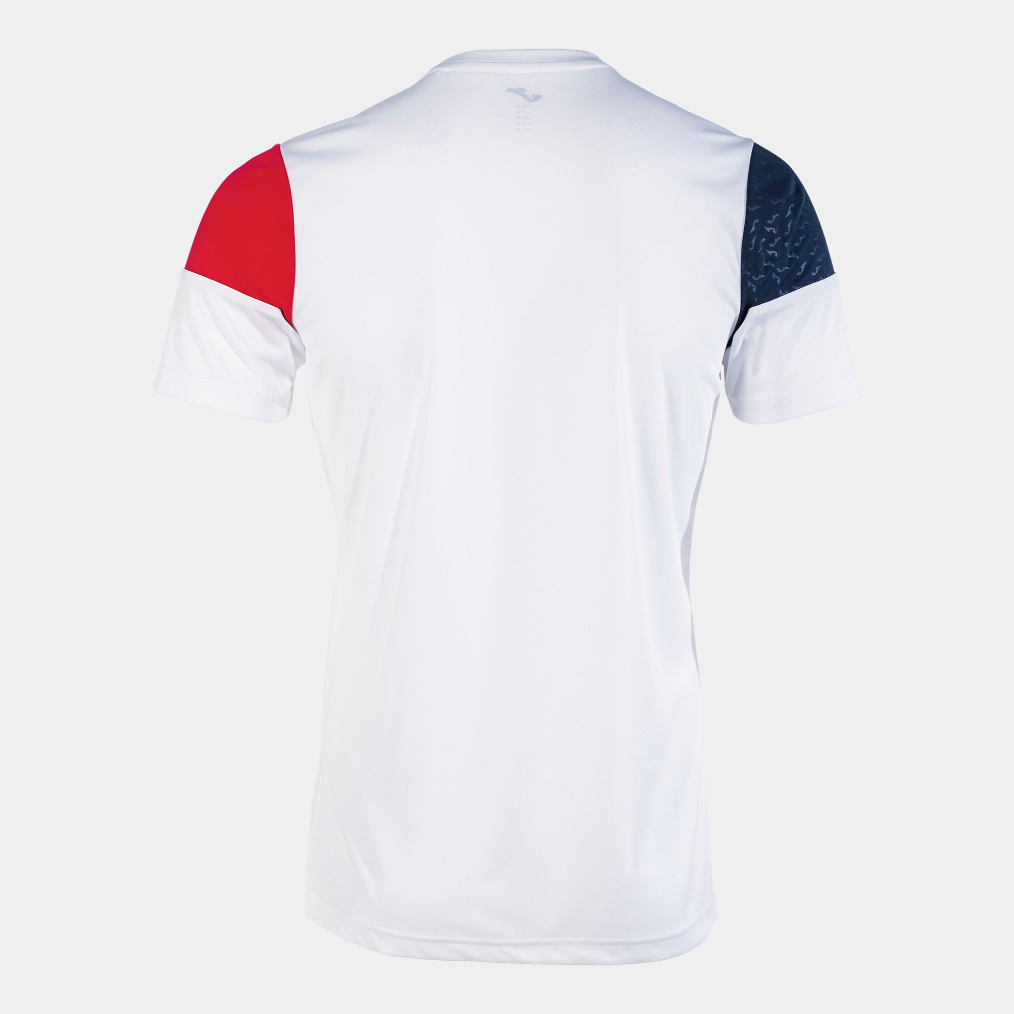 Camiseta manga corta hombre Crew V blanco rojo