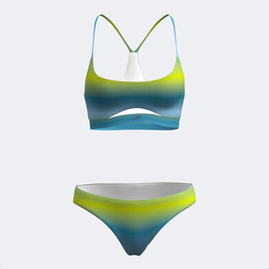 Bikini donna Santa M&oacute;nica II blu verde