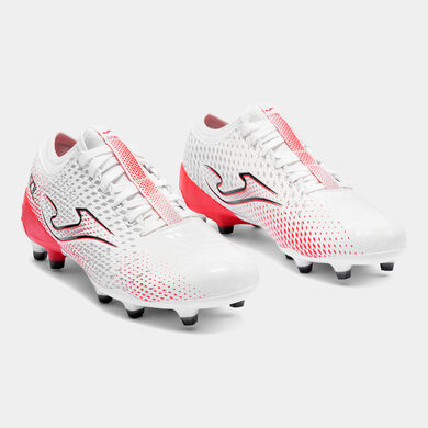 Botas f&uacute;tbol Gol 26 terreno firme FG blanco