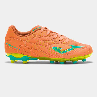Football boots Evolution Jr 26 firm ground FG junior orange