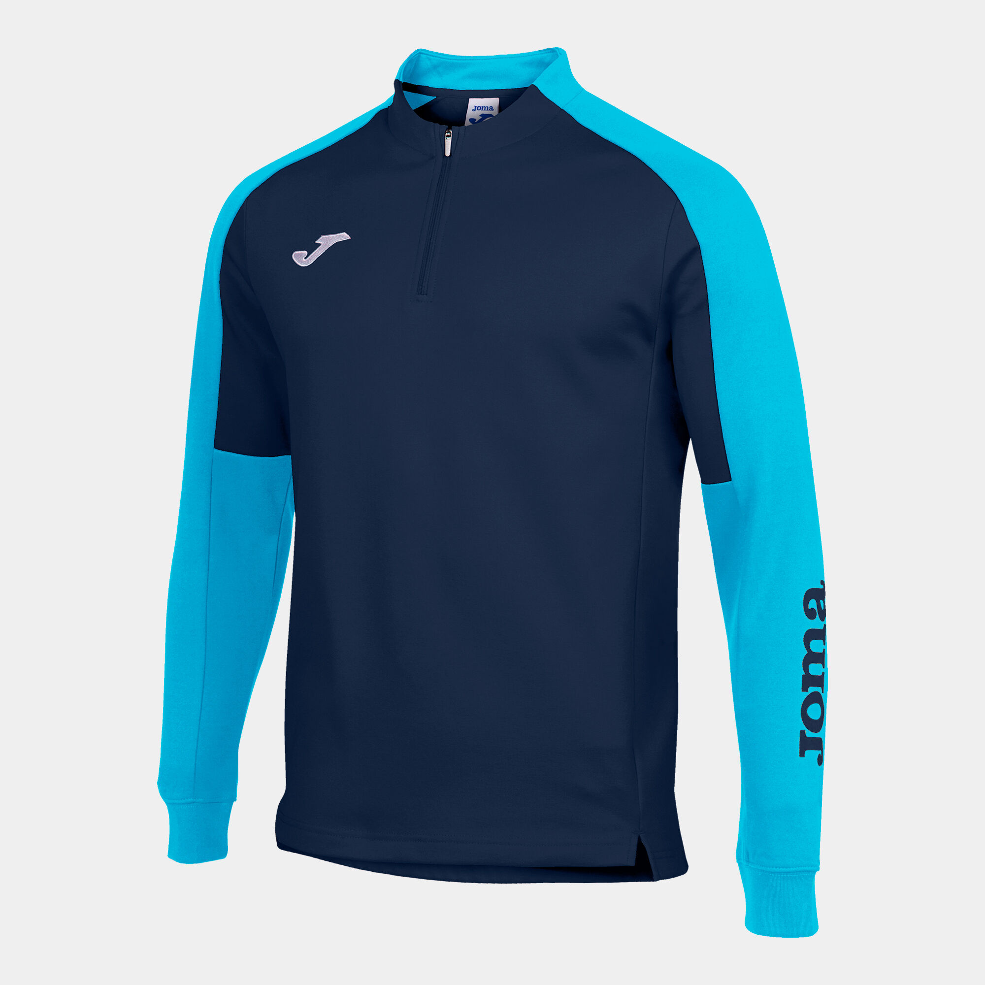 Sweat-shirt homme Eco Championship bleu marine turquoise fluo