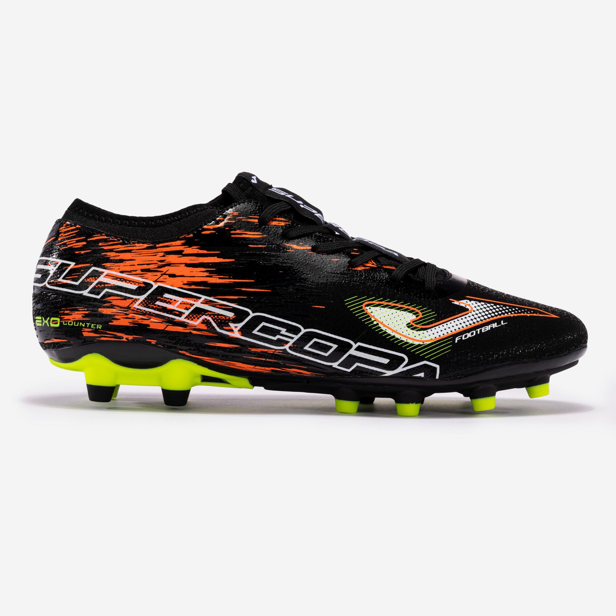 Football boots Supercopa 23 firm ground FG black coral