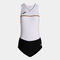 Costume intero donna Record III bianco nero