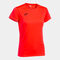 Shirt short sleeve woman Combi fluorescent coral