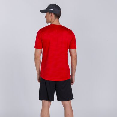 Kurzarmshirt mann Grafity rot