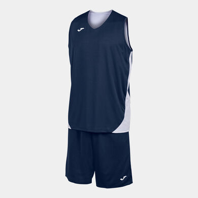 Set unisex Kansas blu navy bianco