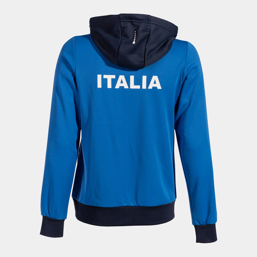 CHAQUETA CON CAPUCHA FED. ITALIA TENIS