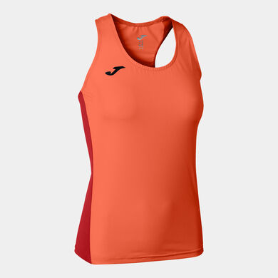 Camiseta tirantes mujer R-Winner naranja fl&uacute;or