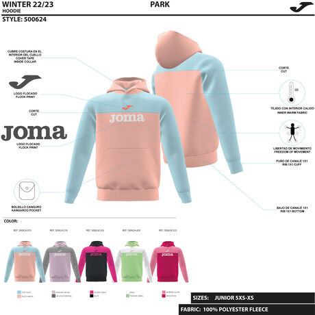 SUDADERA CON CAPUCHA PARK