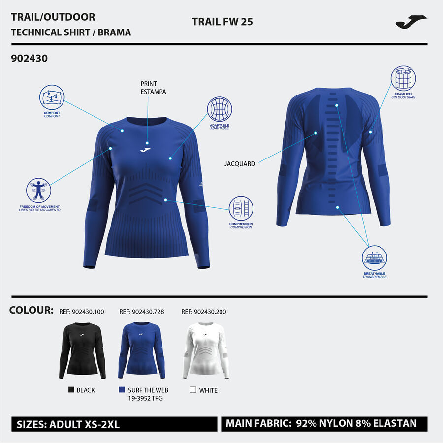 CAMISETA MANGA LARGA R-TRAIL NATURE