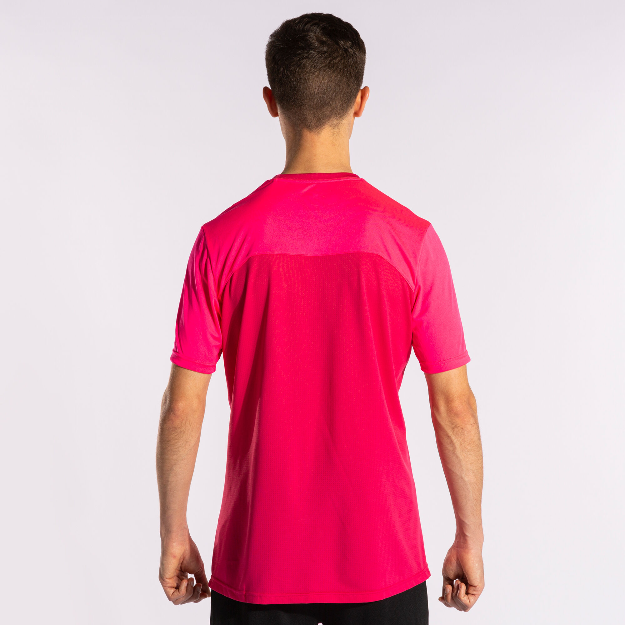 MAILLOT MANCHES COURTES HOMME WINNER II ROSE FLUO