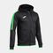 Chaqueta con capucha hombre Olimpiada negro verde flúor