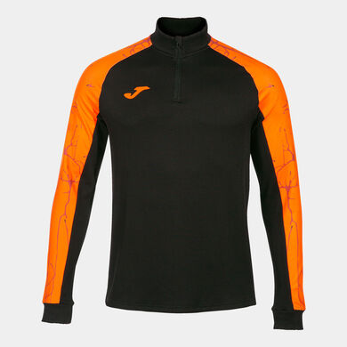 Sudadera hombre Elite IX negro naranja
