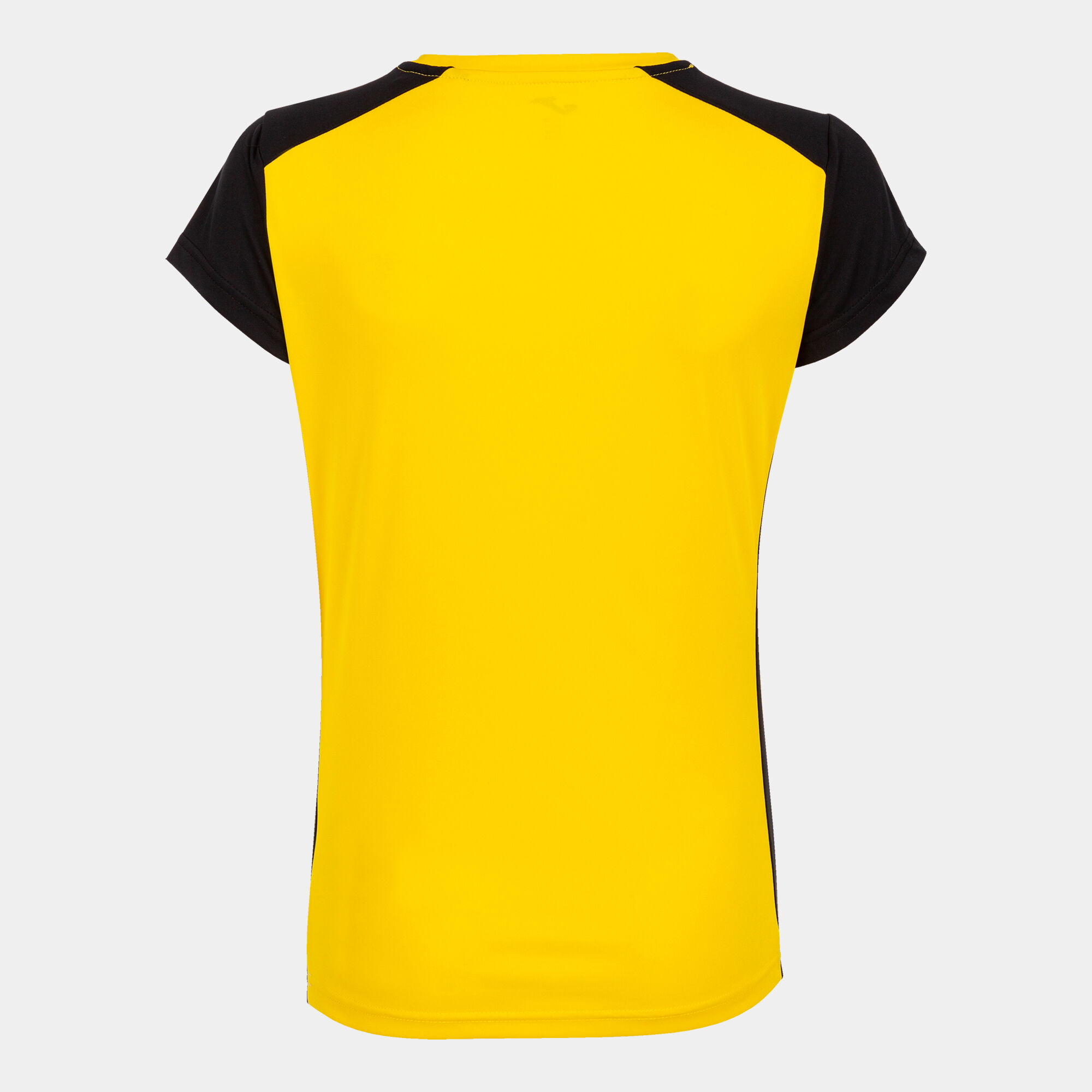 T-shirt manga curta mulher Record II amarelo preto