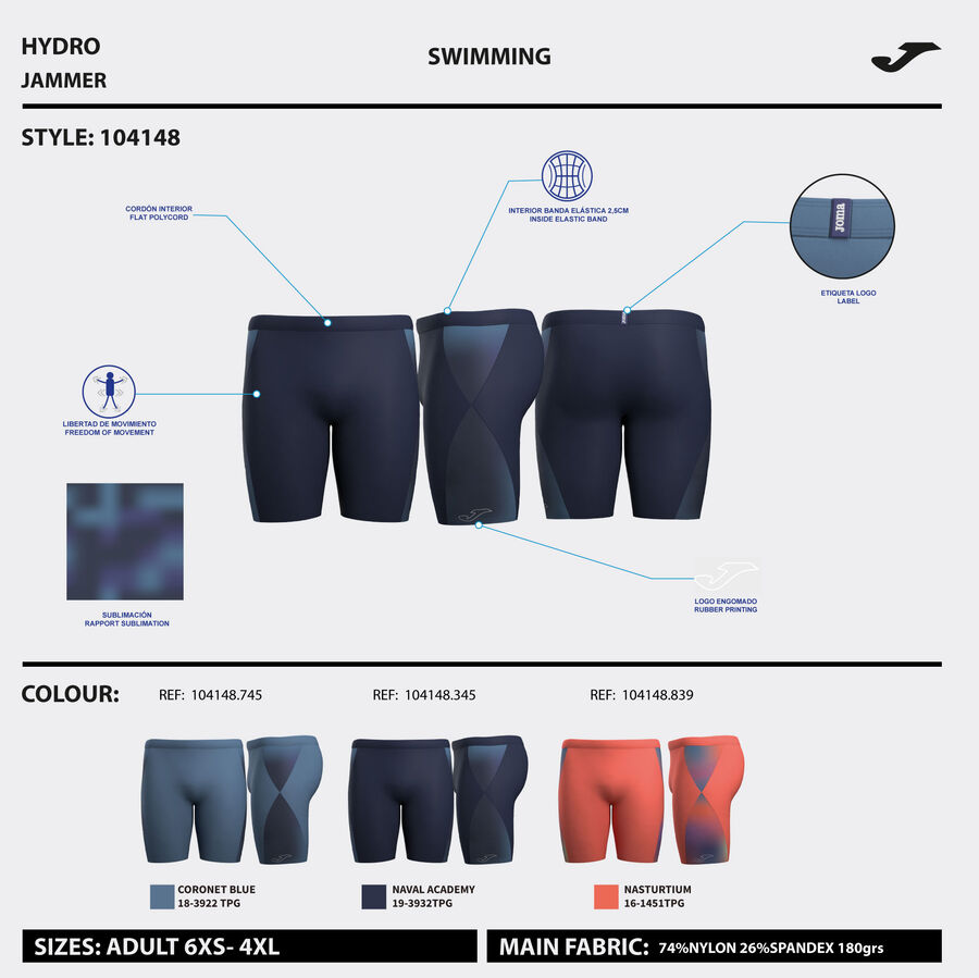 BERMUDA DE BAÑO HYDRO