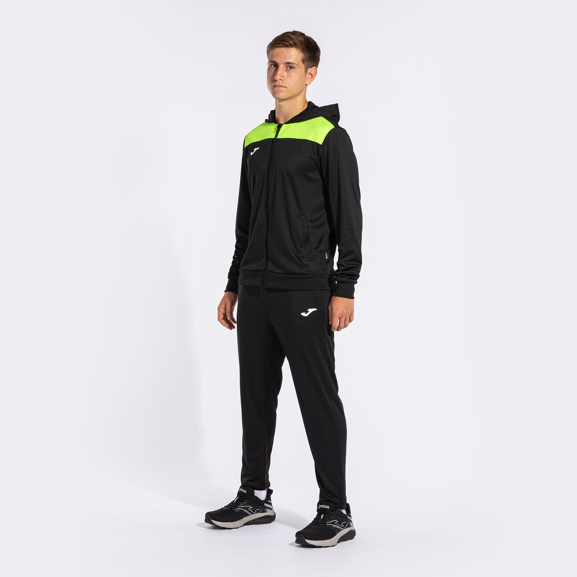 Chandal hombre Phoenix II negro amarillo fluor