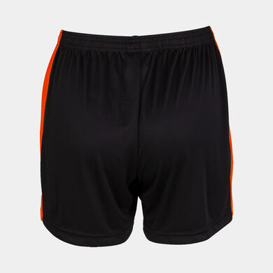 Shorts woman Maxi black orange