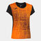 Camiseta manga corta mujer Elite VIII negro naranja