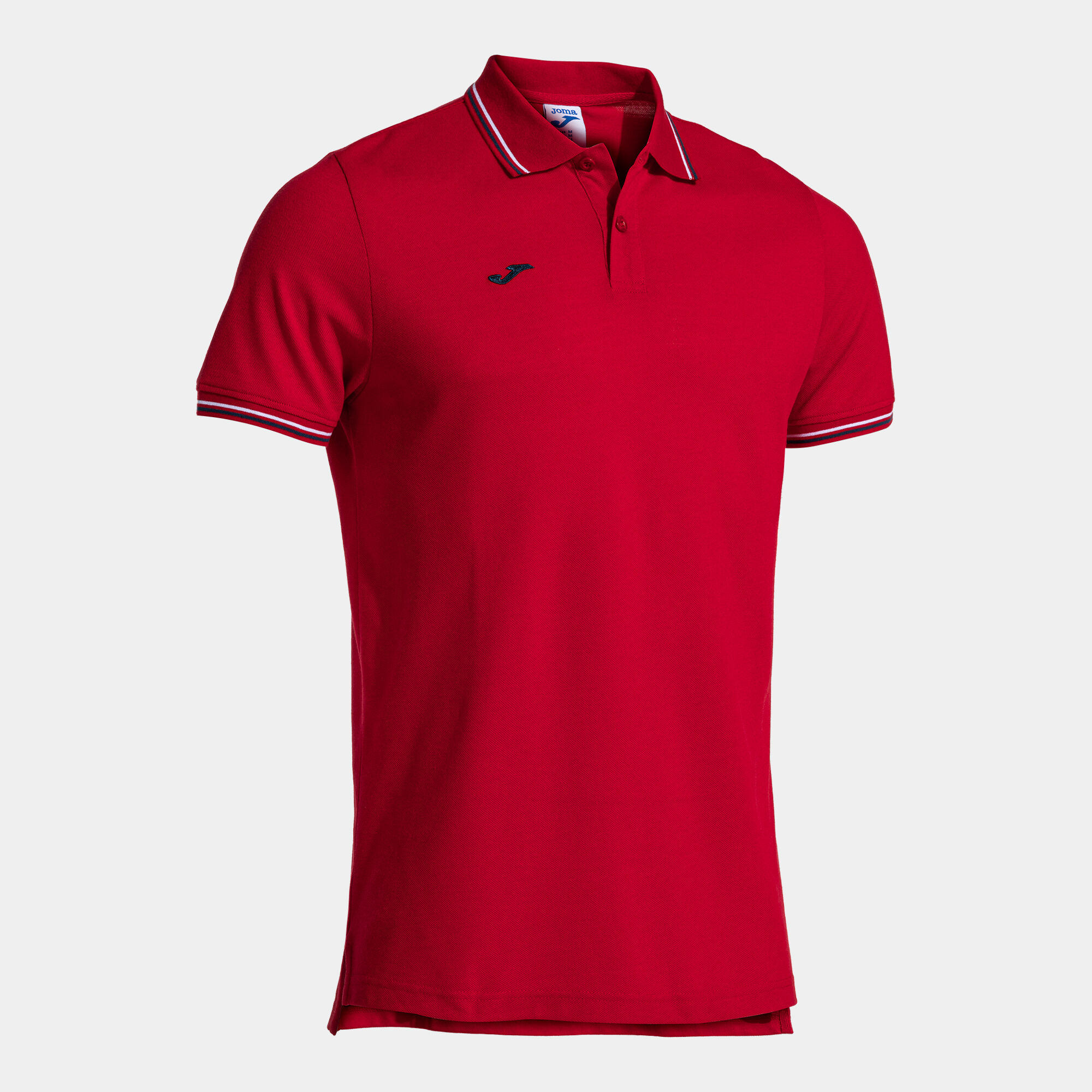 Polo shirt short-sleeve man Confort Classic red navy blue