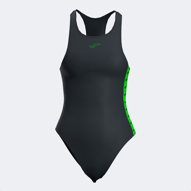 Badebekleidung frau Splash schwarz neongrün