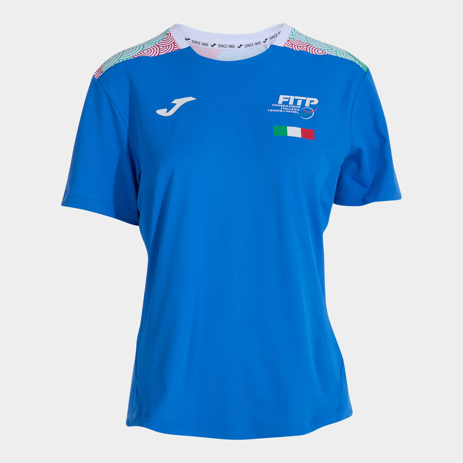 CAMISETA MANGA CORTA MUJER COMP. OFI. FED. ITALIA TENIS Y PADEL