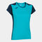 Camiseta manga corta mujer Record II turquesa flúor marino