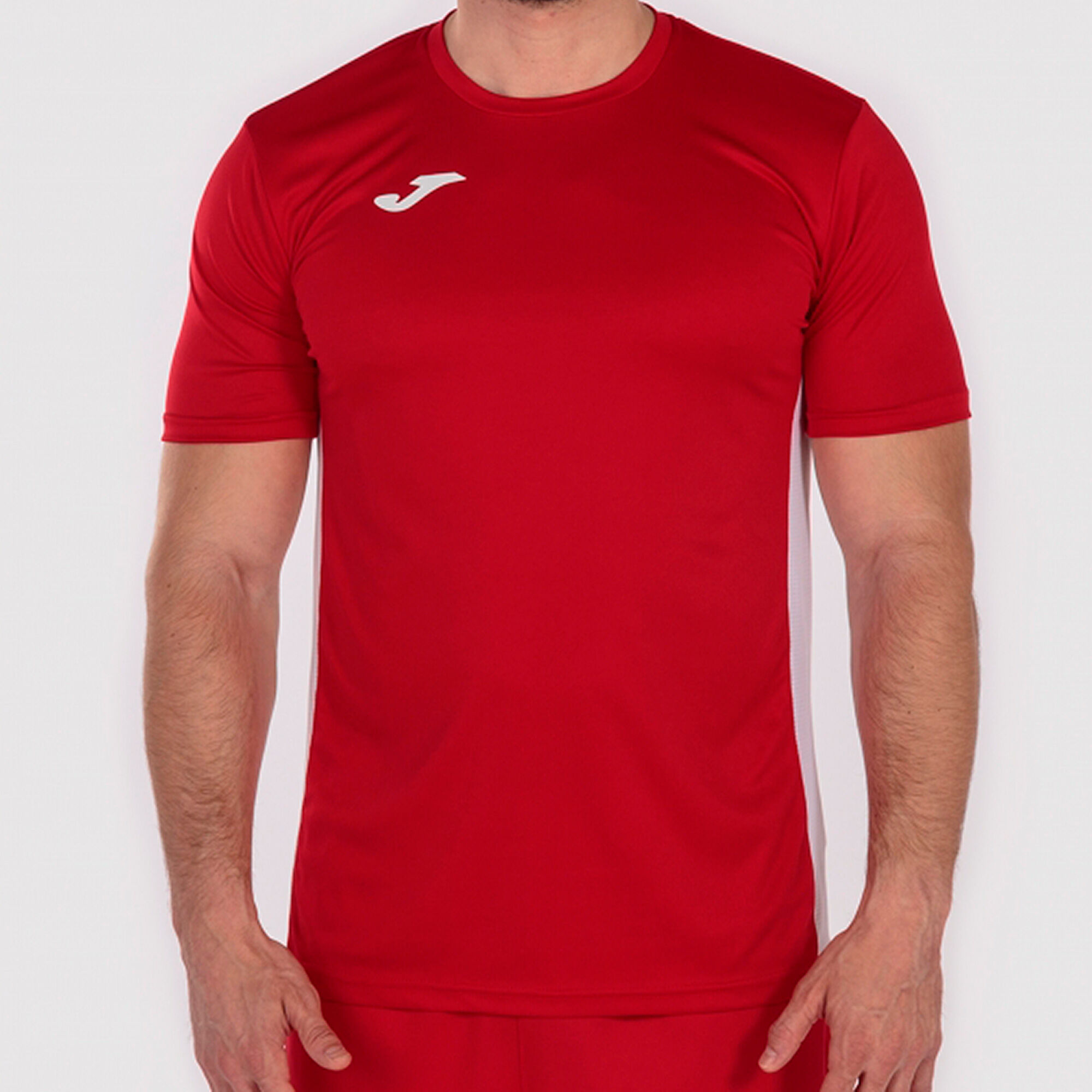 Koszulka z krótkim rękawem mężczyźni Cosenza czerwony bialy