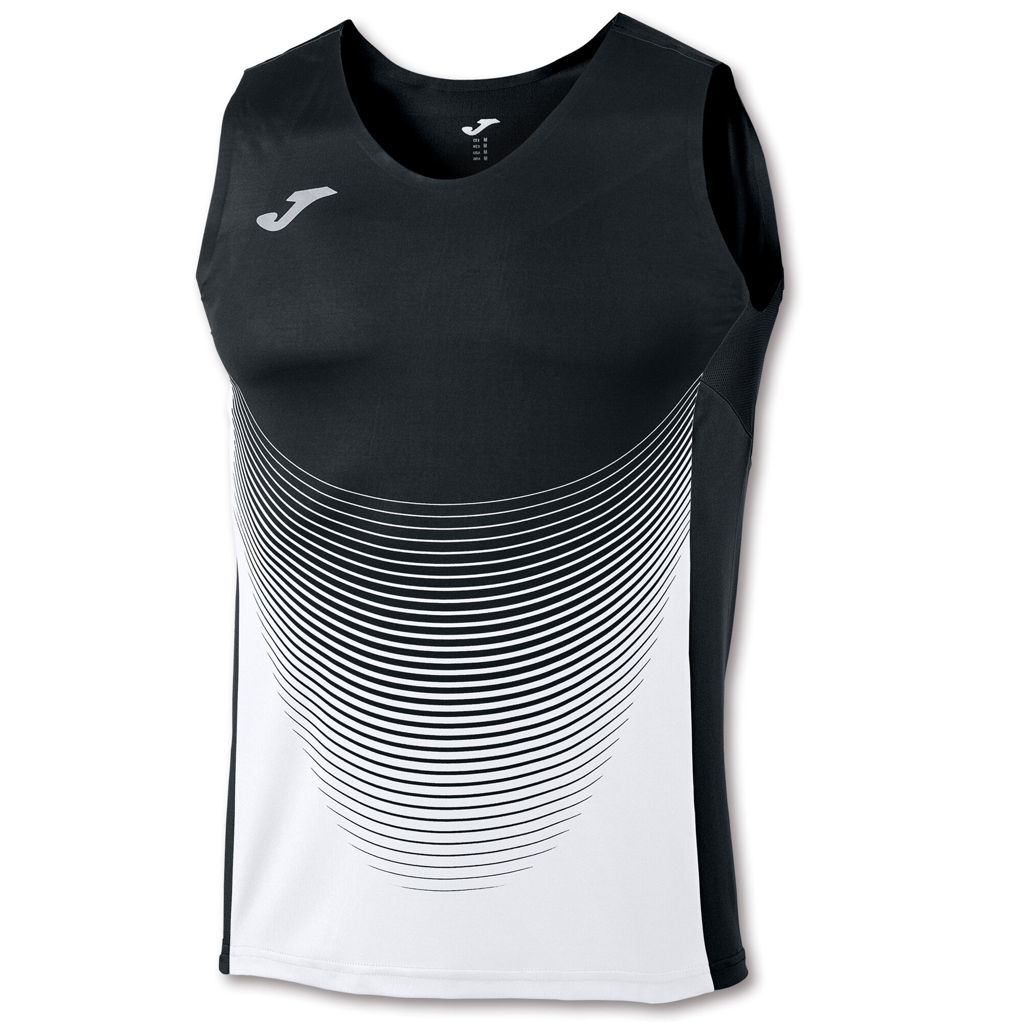 Sleeveless t shirt man Elite VI black white JOMA