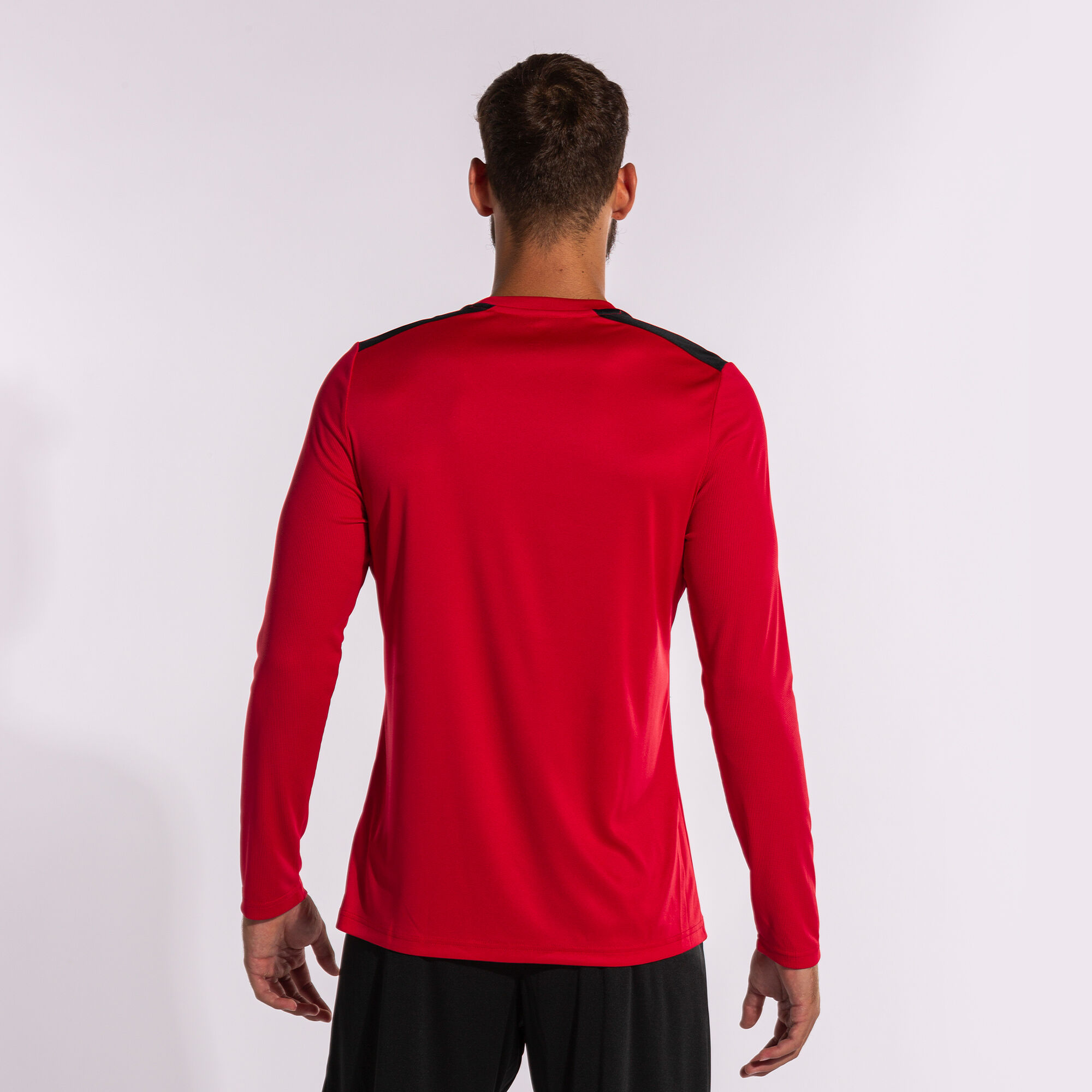 Red long best sale sleeve football shirt