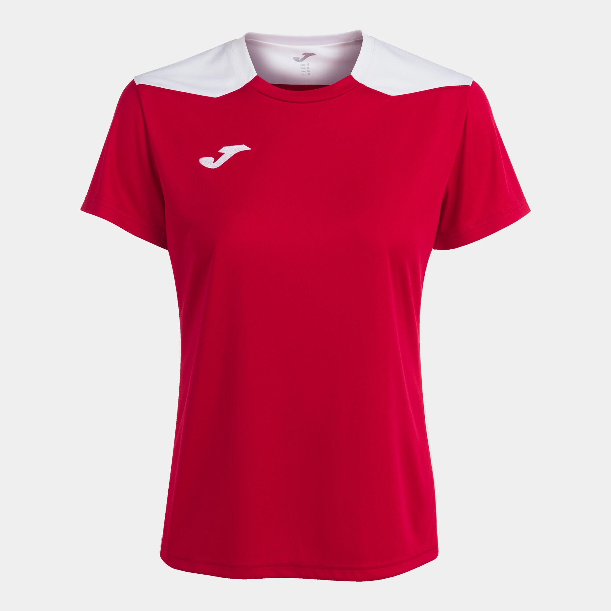 Koszulka z krótkim rękawem kobiety Championship VI czerwony bialy