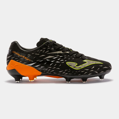 Buty piłkarskie Evolution Cup 23 utwardzony grunt FG czarny pomaranczowy