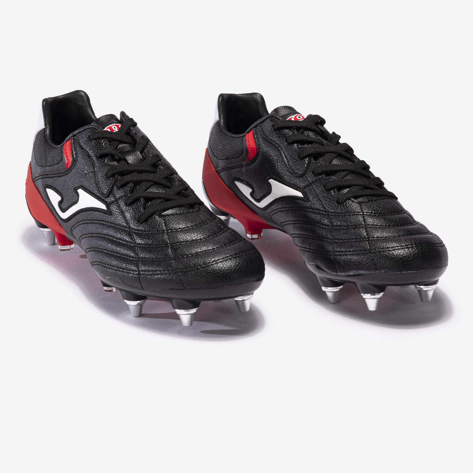 Chaussures football Aguila Cup 23 terrain souple SG noir rouge