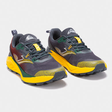 Zapatillas trail Tundra 25 hombre negro granate