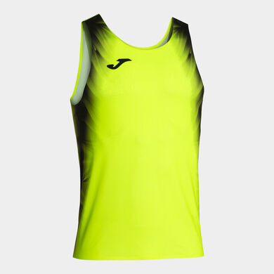 Camiseta tirantes hombre Elite XI amarillo fl&uacute;or negro
