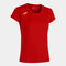 Shirt short sleeve woman Record II red