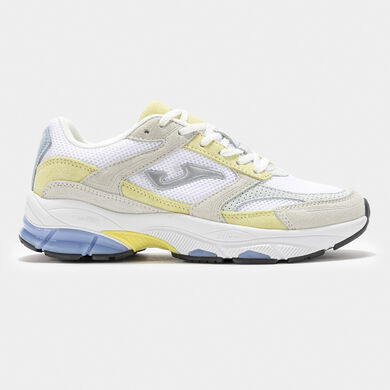 Zapatillas casual CR111 Lady 25 mujer blanco amarillo