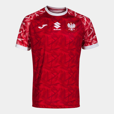 T-shirt manga curta equipamento principal Federação De Andebol Da Polónia