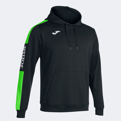 Sudadera mujer Eco Championship negro verde flúor